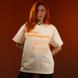 NEW Oversize футболка «Мова Ворожнечі», Вершковий, XS 114-02-031 фото 3