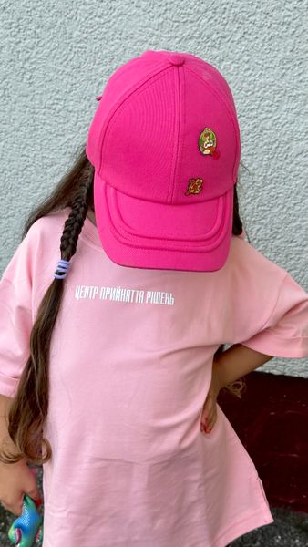 Дитяча oversize футболка «Центр Прийняття Рішень», Рожевий, 1-2 роки 111-03-001 фото