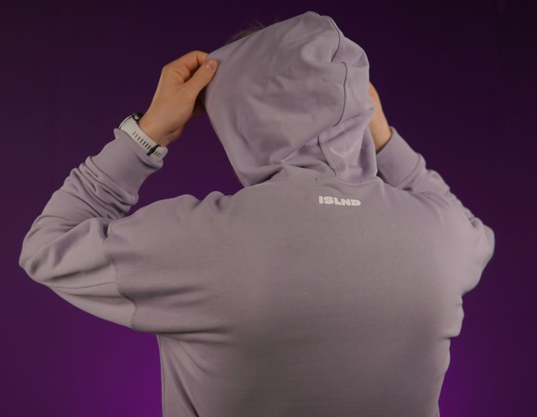 UNISEX Hoody "Decision Making Center" for spring, Lavender, XS 222-02-002 фото