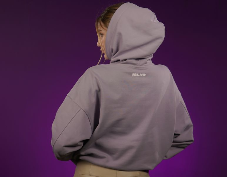 UNISEX Hoody "Decision Making Center" for spring, Lavender, XS 222-02-002 фото