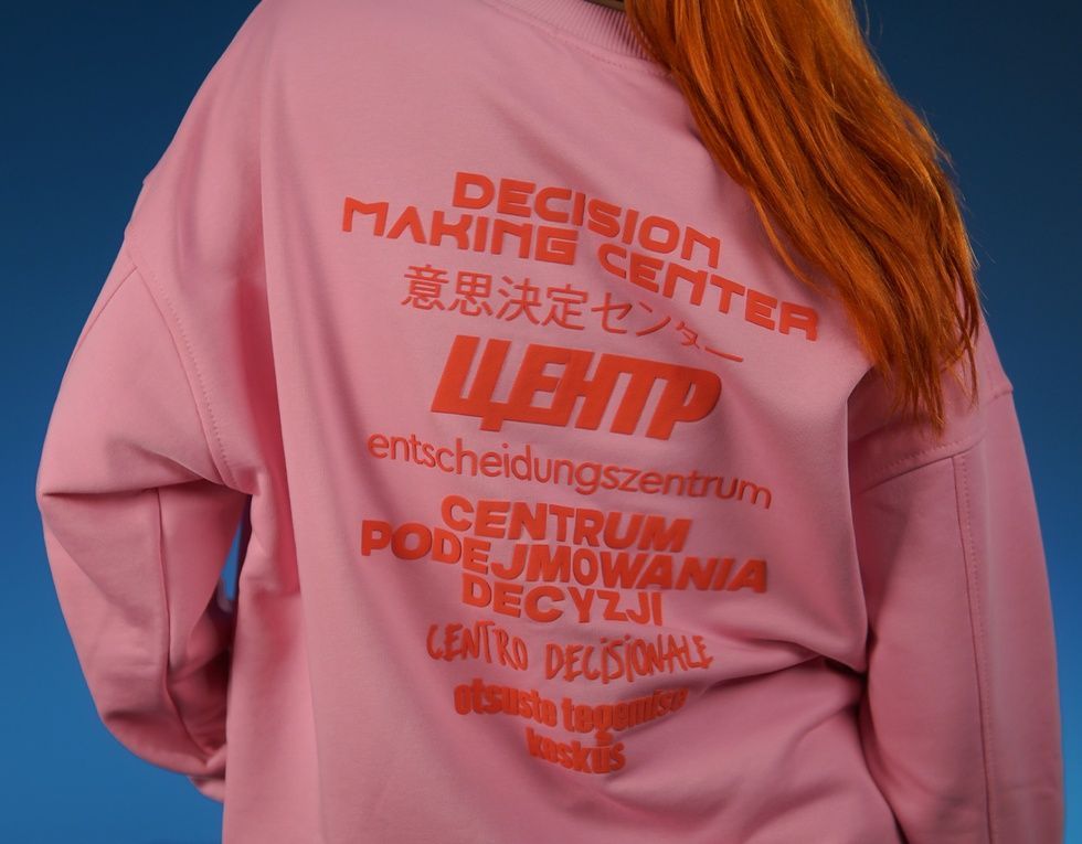 Sweatshirt "Decision Making Center", Pink, XS 222-03-003 фото