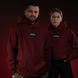 UNISEX Hoody "Fury" for winter, Burgundy, XS 222-06-001 фото 1