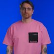 Oversize футболка «Матюкаюся»‎ Рожевий, XS
