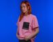 Oversize футболка «Матюкаюся»‎ Рожевий, XS 111-02-020 фото 4