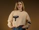 Women's sweatshirt "Rozliudnena", Cappuccino, S 224-02-001 фото 5