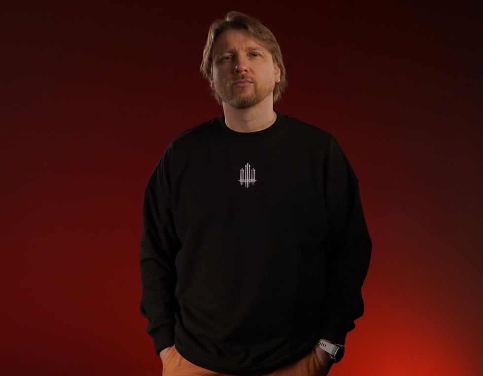 Sweatshirt "Trident F16" with the inscription Ukraine on the back, Black, XS 222-05-002 фото