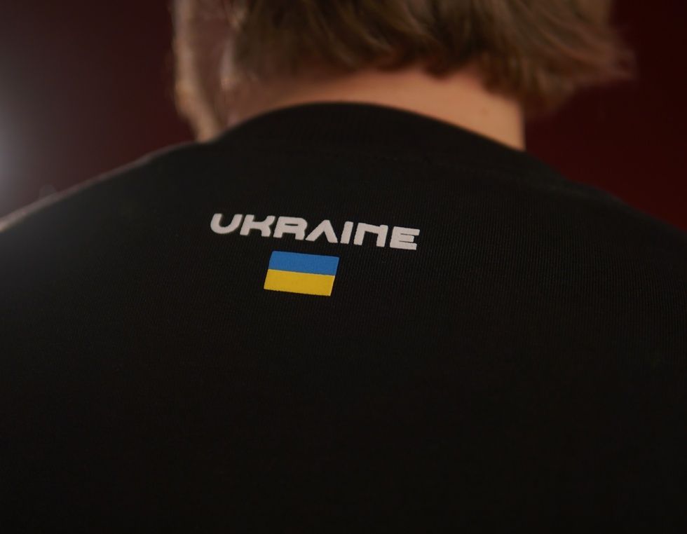 Sweatshirt "Trident F16" with the inscription Ukraine on the back, Black, XS 222-05-002 фото