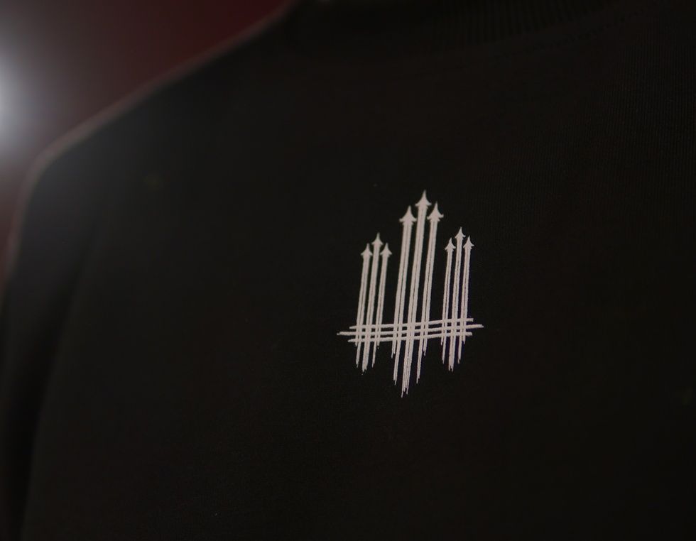 Sweatshirt "Trident F16" with the inscription Ukraine on the back, Black, XS 222-05-002 фото