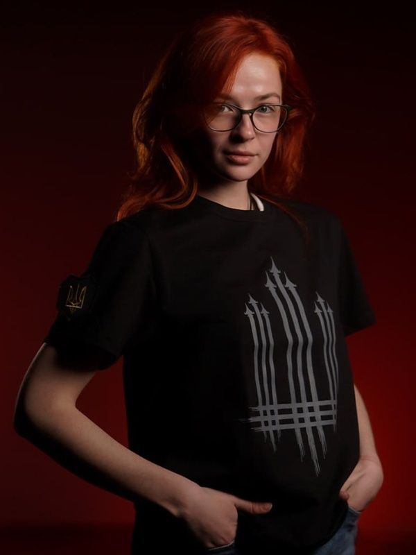 T-shirt "Trident F16", Black, XS 111-01-004 фото