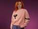 Women's sweatshirt "Rozliudnena", Light Pink, S 224-02-001 фото 5