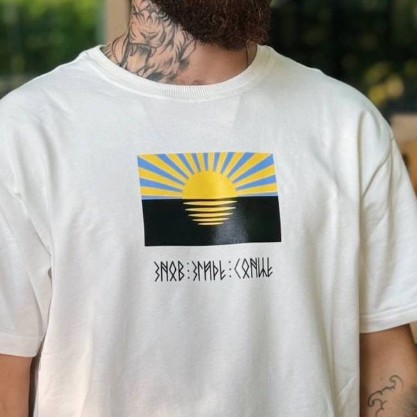 Oversize t-shirt «Sun of the Donbas» 120-02-010 фото