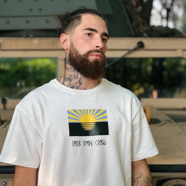 Oversize t-shirt «Sun of the Donbas» 120-02-010 фото