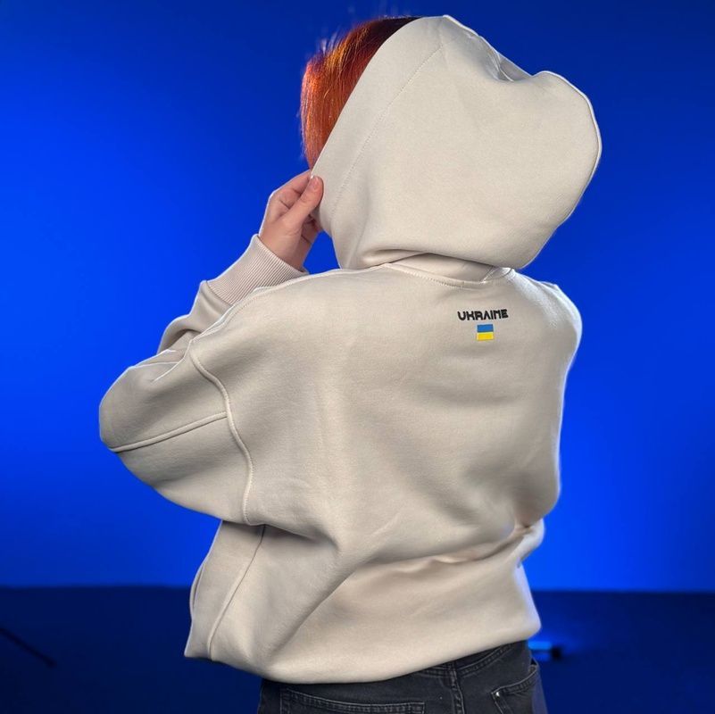 UNISEX Hoody Oversize "Trident F16" for winter, Tash, XS 222-10-001 фото