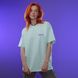 Oversize t-shirt "Dream", Mint, XS 112-02-020 фото 5