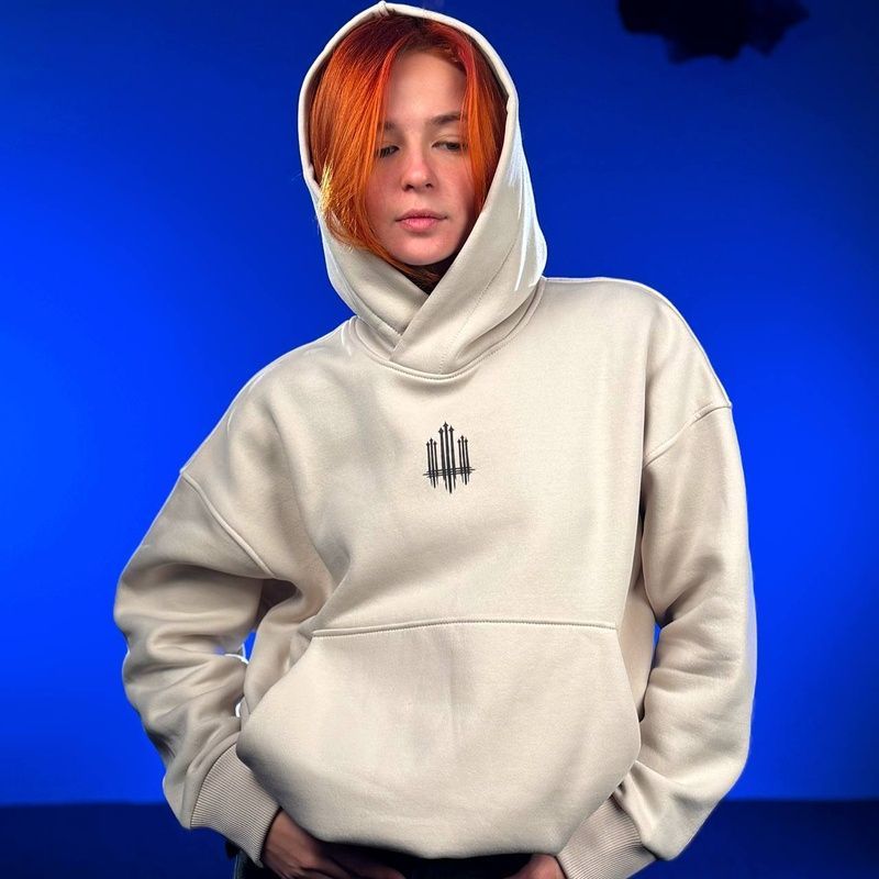 UNISEX Hoody Oversize "Trident F16" for winter, Tash, 2XL 222-10-001 фото