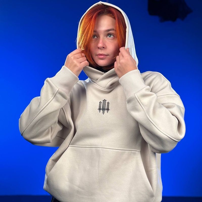 UNISEX Hoody Oversize "Trident F16" for winter, Tash, 2XL 222-10-001 фото