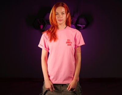 Oversize футболка «Центр Прийняття Рішень», Рожевий, XXL 112-02-010 фото