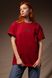 Oversize футболка «Лють», Бордовий, XS 111-02-001 фото 8