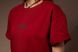 Oversize футболка «Лють», Бордовий, XS 111-02-001 фото 4