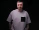 Oversize футболка &laquo;Матюкаюся&raquo;&lrm; Сіра - олива, L/XL 111-02-020 фото 8