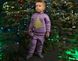 Дитячий костюм на флісі з принтом «Ялинка F16», Лаванда, 1-2 роки 111-06-001 фото 5