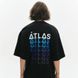 Oversized T-shirt Atlas United, Black, S/M 212-02-024 фото 1