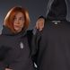 UNISEX Hoody Oversize "Trident F16" for winter, Grey, XS 222-10-001 фото 6