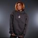 UNISEX Hoody Oversize "Trident F16" for winter, Grey, XS 222-10-001 фото 13