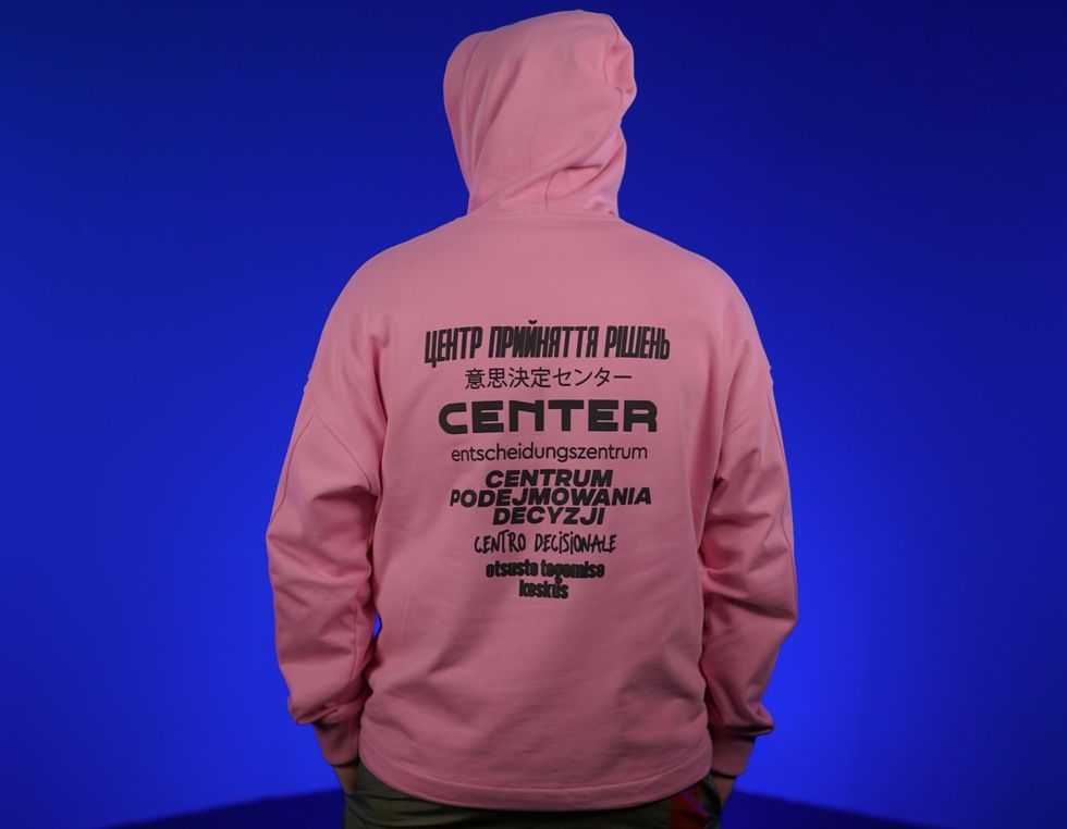 UNISEX Худі &laquo;Decision Making Center&raquo;&lrm; осінній, Рожевий, 2XL 222-02-002 фото