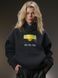UNISEX Худі на флісі зимовий Oversize &laquo;Сонце Донбасу&raquo;,&lrm; Графіт, 2XL 222-10-011 фото 1