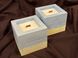 Aroma Candle with Wooden Wick "Burn russians", Yellow-blue, 2 candles 555-03-002 фото 2