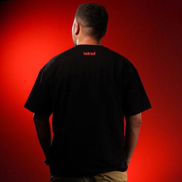 Oversized T-shirt "RAGE", Black, XS 111-02-030 фото