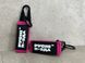 Fabric key ring with Velcro fastener "No fear", Pink 555-05-003 фото 3