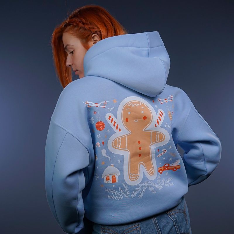 &laquo;Центр прийняття рішень&raquo; UNISEX Худі на флісі зимовий Oversize,&lrm; Блакитний, XS 222-15-225 фото