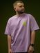 Oversized T-shirt "Decision-Making Center", Purple, XS 112-02-010 фото 7